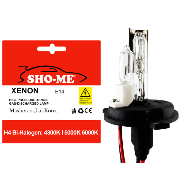 Ксеноновые лампы Sho-me H4 H/L (4300 k) - БИксенон