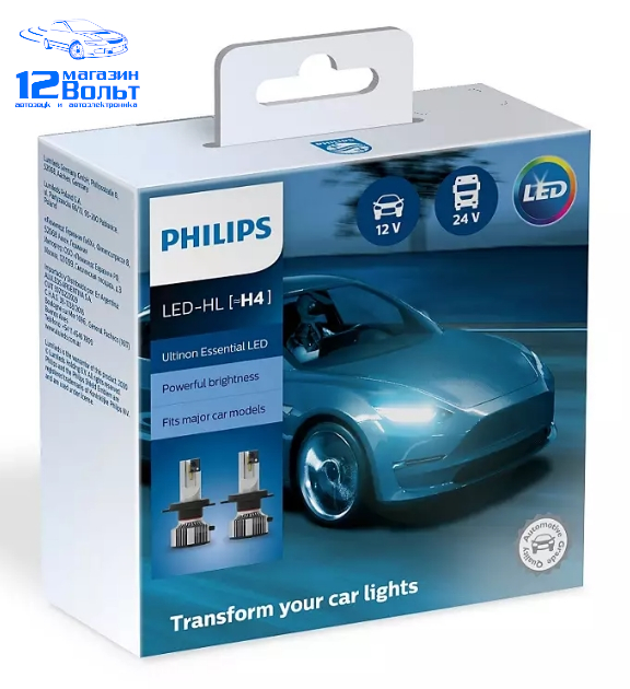 PHILIPS H4 Ultinon Essential LED 6500K